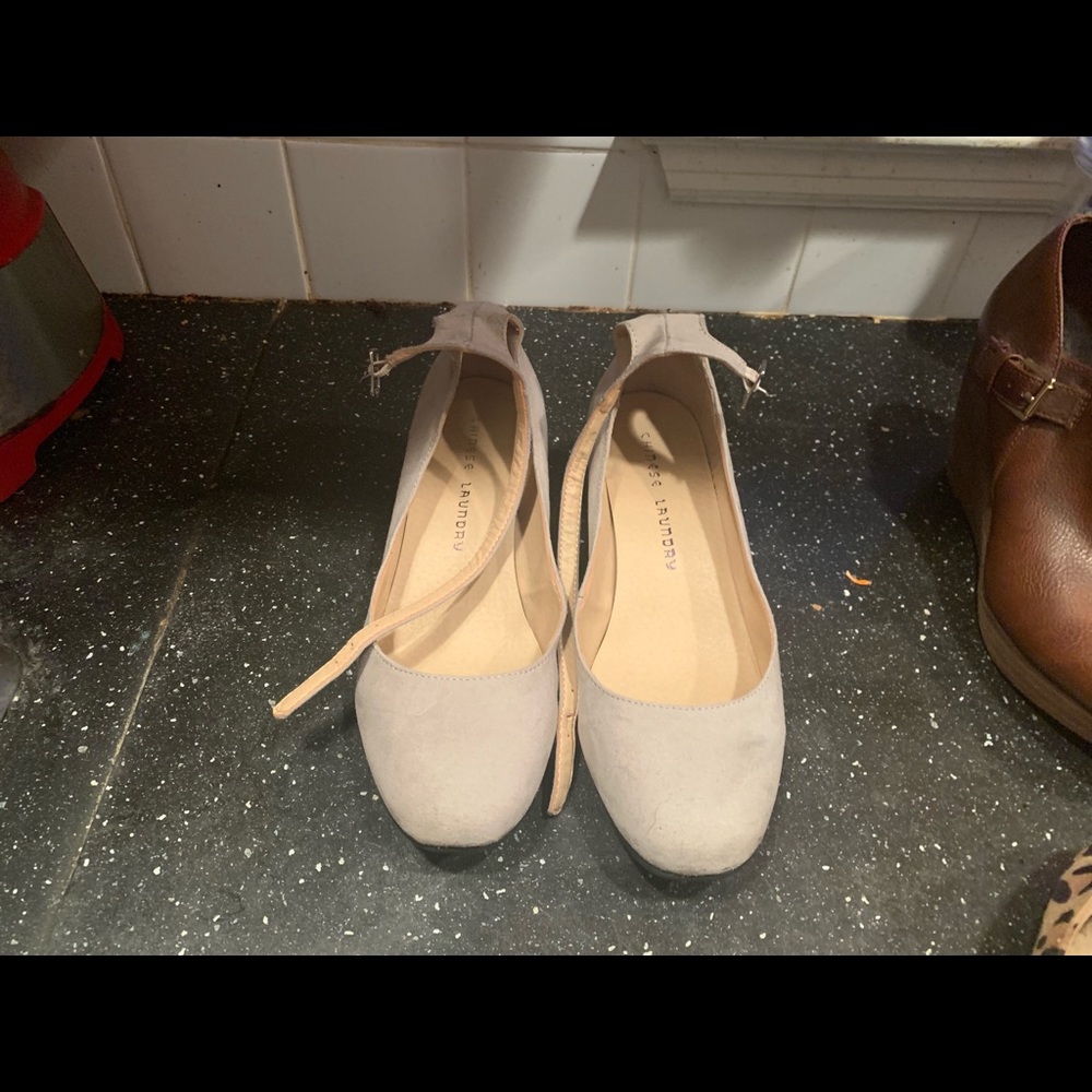 Chinese Laundry Suede Kitten Heels